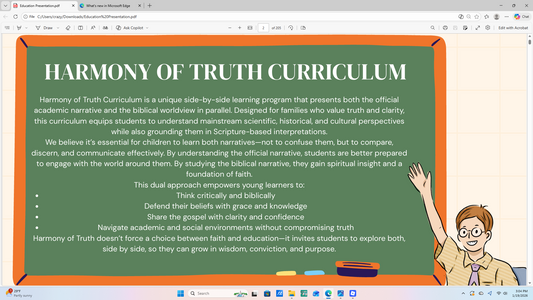 Harmony of Truth: Biblical Science & Biology Curriculum (Grades 3–5)